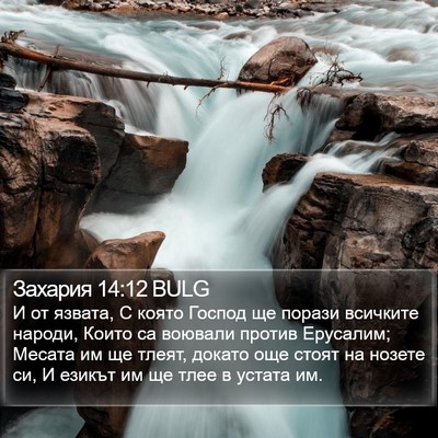 Захария 14:12 BULG Bible Verse Image