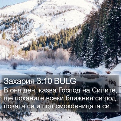 Захария 3:10 BULG Bible Verse Image