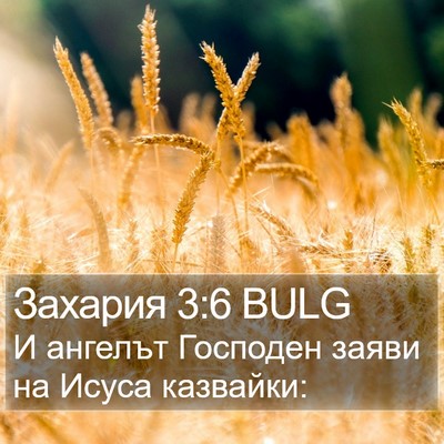 Захария 3:6 BULG Bible Verse Image