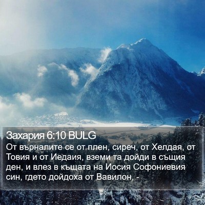 Захария 6:10 BULG Bible Verse Image