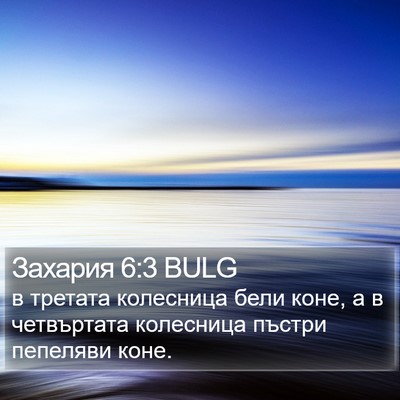 Захария 6:3 BULG Bible Verse Image