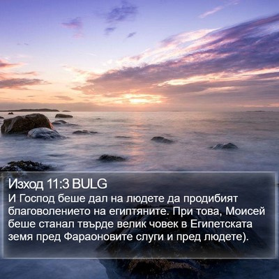 Изход 11:3 BULG Bible Verse Image