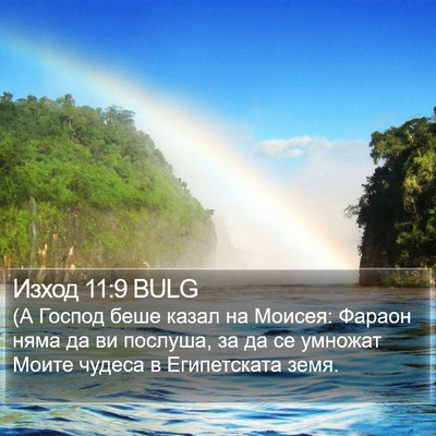 Изход 11:9 BULG Bible Verse Image
