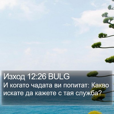 Изход 12:26 BULG Bible Verse Image