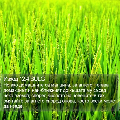 Изход 12:4 BULG Bible Verse Image