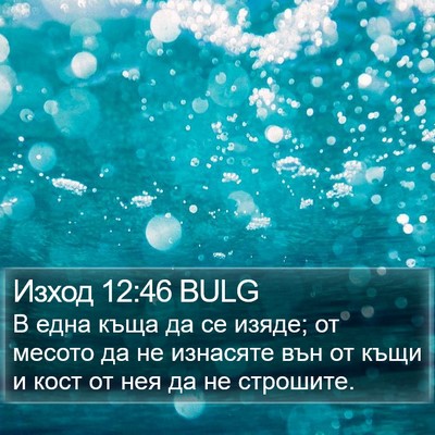 Изход 12:46 BULG Bible Verse Image