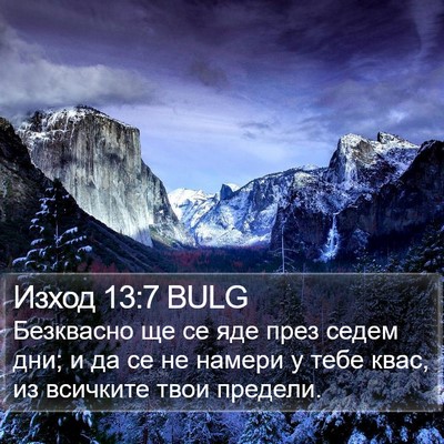 Изход 13:7 BULG Bible Verse Image