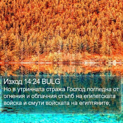Изход 14:24 BULG Bible Verse Image