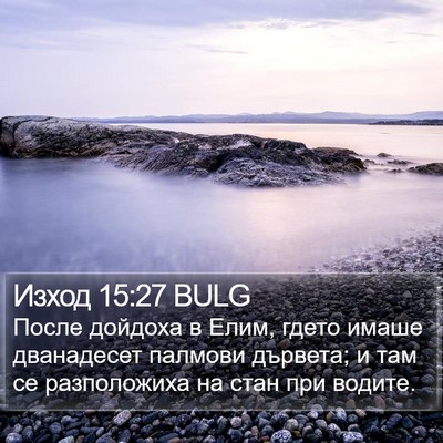 Изход 15:27 BULG Bible Verse Image