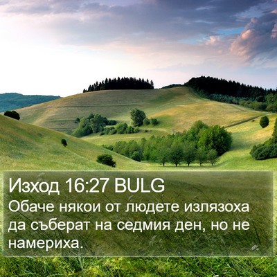 Изход 16:27 BULG Bible Verse Image
