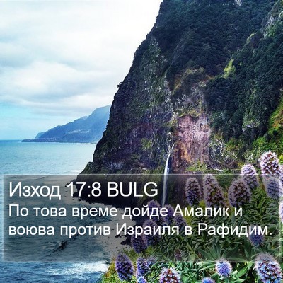 Изход 17:8 BULG Bible Verse Image