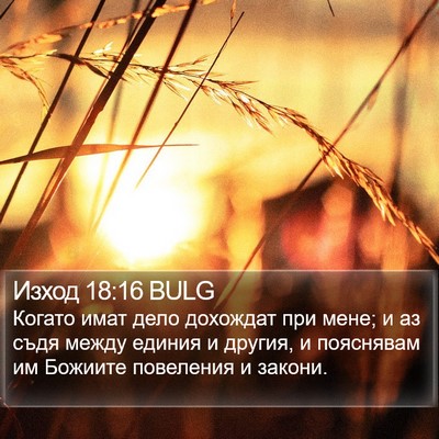 Изход 18:16 BULG Bible Verse Image