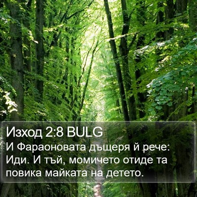 Изход 2:8 BULG Bible Verse Image