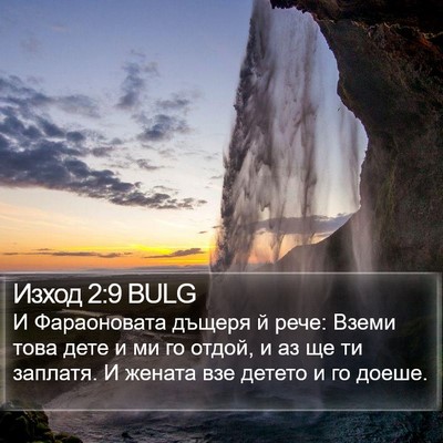 Изход 2:9 BULG Bible Verse Image