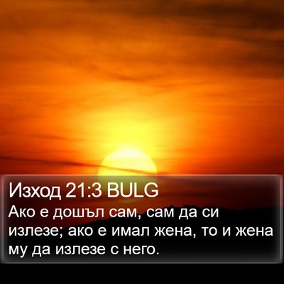 Изход 21:3 BULG Bible Verse Image