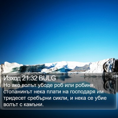 Изход 21:32 BULG Bible Verse Image