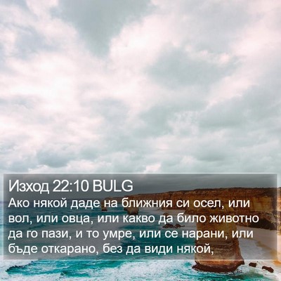 Изход 22:10 BULG Bible Verse Image