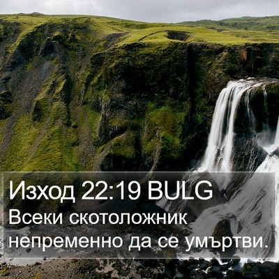 Изход 22:19 BULG Bible Verse Image
