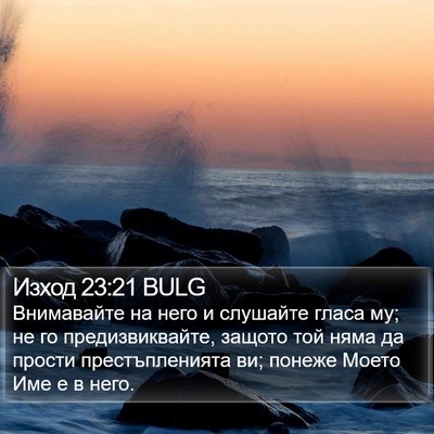 Изход 23:21 BULG Bible Verse Image