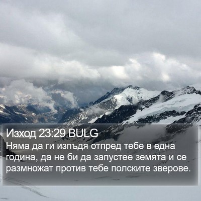 Изход 23:29 BULG Bible Verse Image