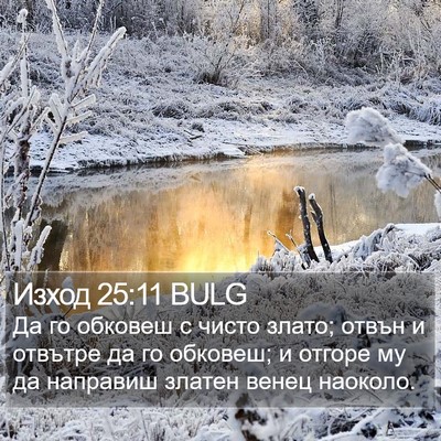 Изход 25:11 BULG Bible Verse Image