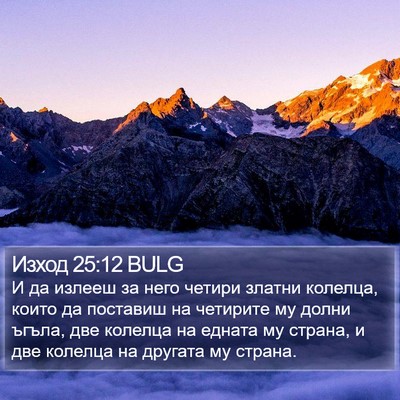 Изход 25:12 BULG Bible Verse Image