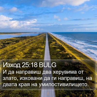 Изход 25:18 BULG Bible Verse Image