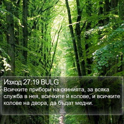 Изход 27:19 BULG Bible Verse Image