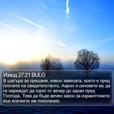 Изход 27:21 BULG Bible Verse Image