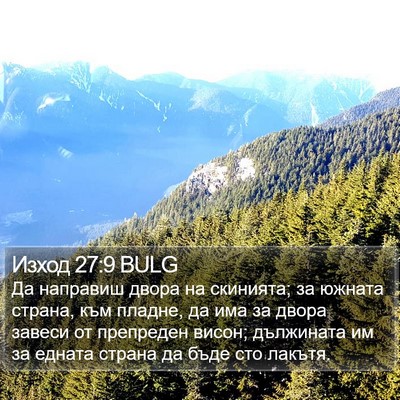 Изход 27:9 BULG Bible Verse Image