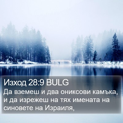 Изход 28:9 BULG Bible Verse Image