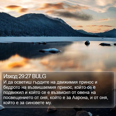 Изход 29:27 BULG Bible Verse Image