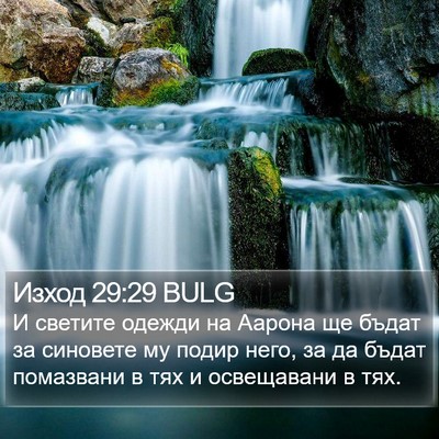Изход 29:29 BULG Bible Verse Image