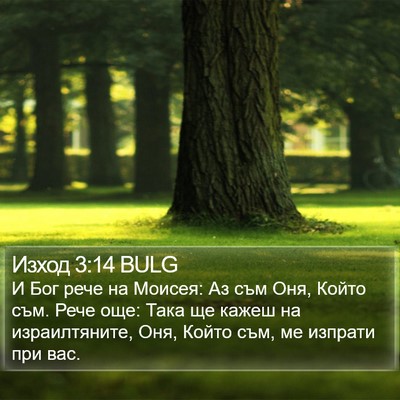 Изход 3:14 BULG Bible Verse Image
