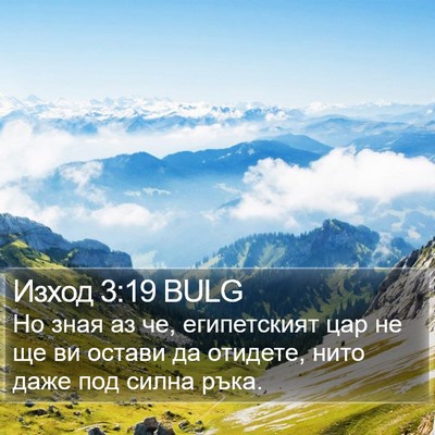 Изход 3:19 BULG Bible Verse Image