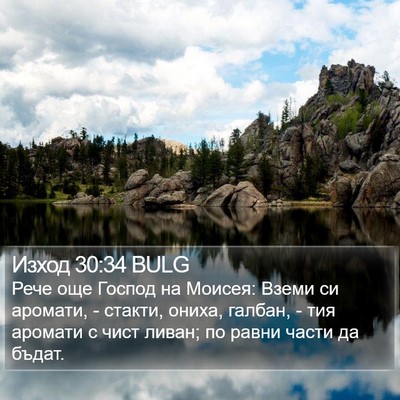 Изход 30:34 BULG Bible Verse Image