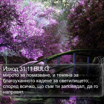 Изход 31:11 BULG Bible Verse Image
