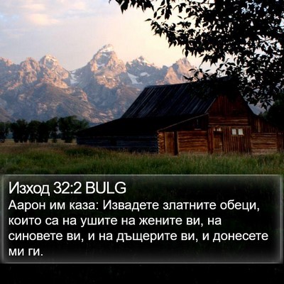 Изход 32:2 BULG Bible Verse Image