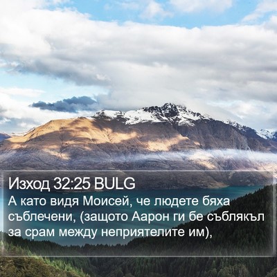 Изход 32:25 BULG Bible Verse Image