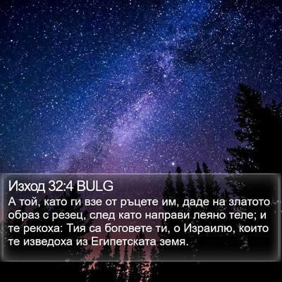 Изход 32:4 BULG Bible Verse Image