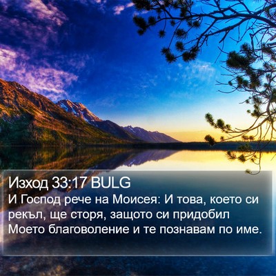 Изход 33:17 BULG Bible Verse Image