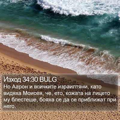 Изход 34:30 BULG Bible Verse Image