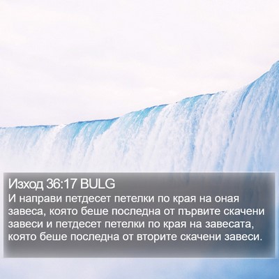 Изход 36:17 BULG Bible Verse Image