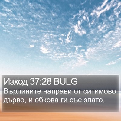 Изход 37:28 BULG Bible Verse Image
