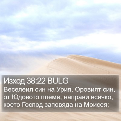 Изход 38:22 BULG Bible Verse Image