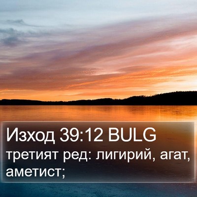 Изход 39:12 BULG Bible Verse Image