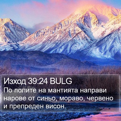 Изход 39:24 BULG Bible Verse Image
