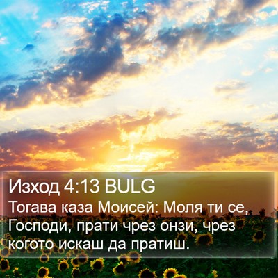 Изход 4:13 BULG Bible Verse Image