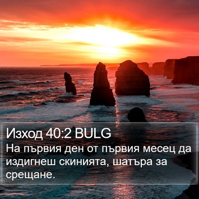 Изход 40:2 BULG Bible Verse Image