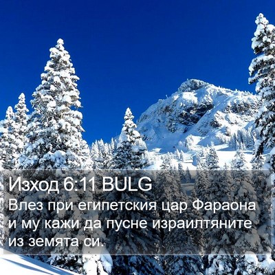 Изход 6:11 BULG Bible Verse Image